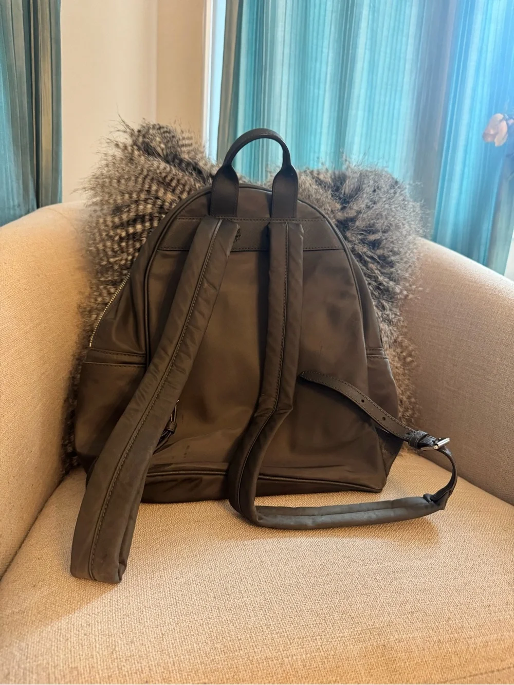 Michael Kors Green Backpack - Sleek Everyday  Bag